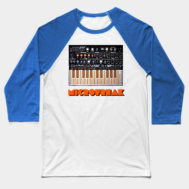 MicroFreak Synthesizer ∆∆∆ Pixelart Design Baseball T-Shirt by DankFutura